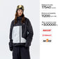 NANEND 25 new plaid color matching P cotton RECCO padded ski jacket single board 3L warm ski suit