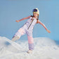 Waterproof Color-Block Kids' Ski Bibs – Unisex