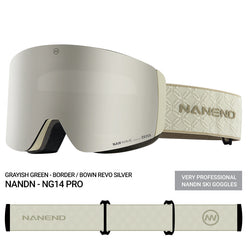NANEND Zeiss dual-lens Wave magnetic design anti-fog and brightening ski goggles NG14pro