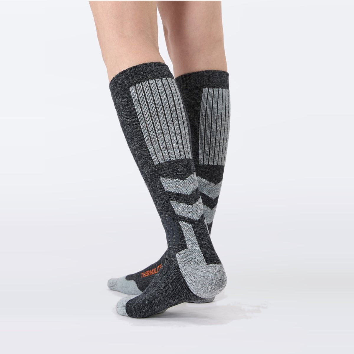 THERMOLITE® Lightweight Quick-Dry Thermal Ski Socks – Unisex – NANEND (Meteorite Limestone)