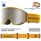 NANEND 25-year-old ZEISS framed flip-up double-layer anti-fog ski goggles NG24 PRO