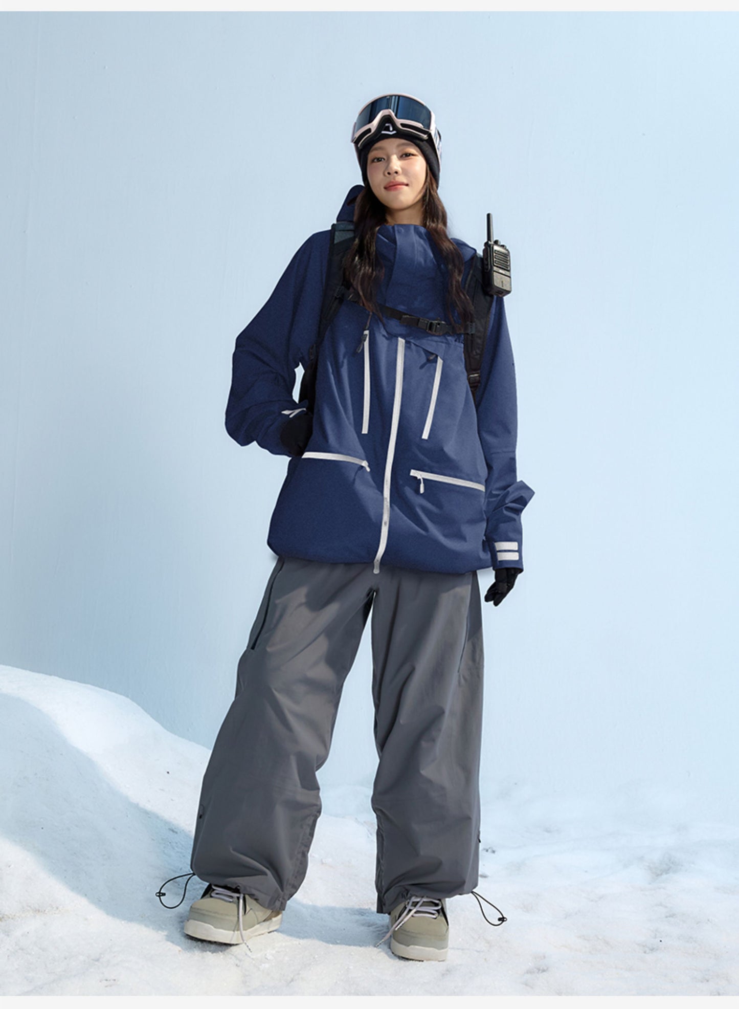 NANEND 25 New Windproof P-cotton Waterproof and Warm Snowboard Suit Set for Men and Women