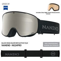 NANEND 25-year-old ZEISS framed flip-up double-layer anti-fog ski goggles NG24 PRO