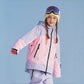 Color-Block Padded Kids' Ski Jacket – Unisex