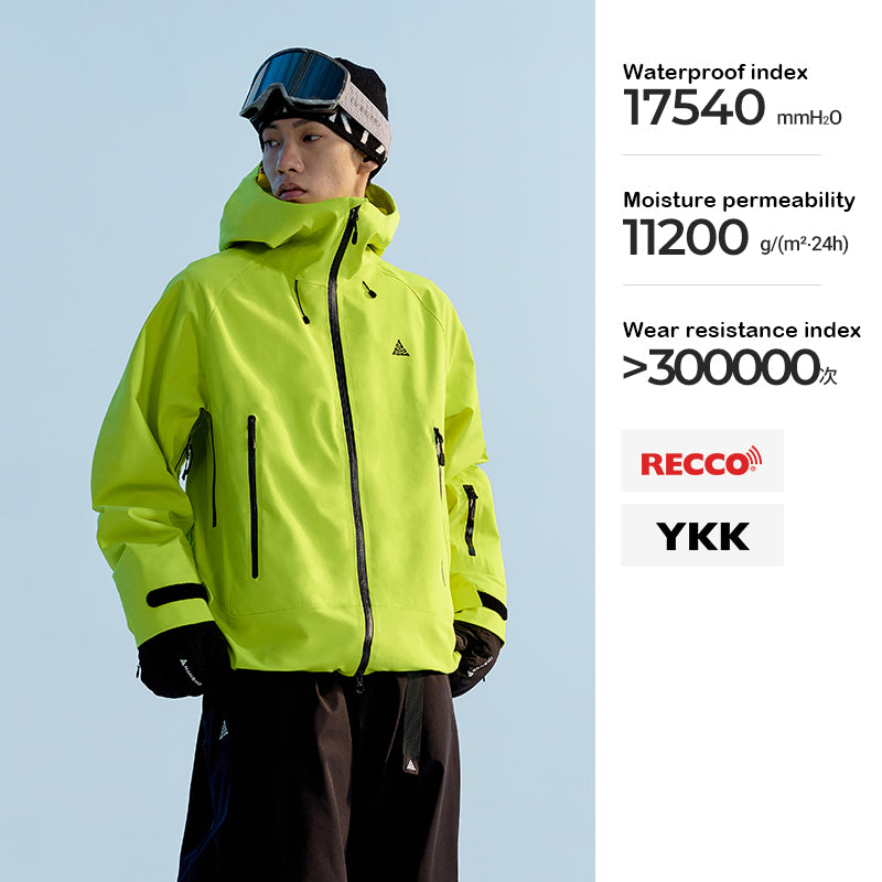 NANEND small color shell 25 new 3L color hard shell ski suit men and women RECCO ski jacket
