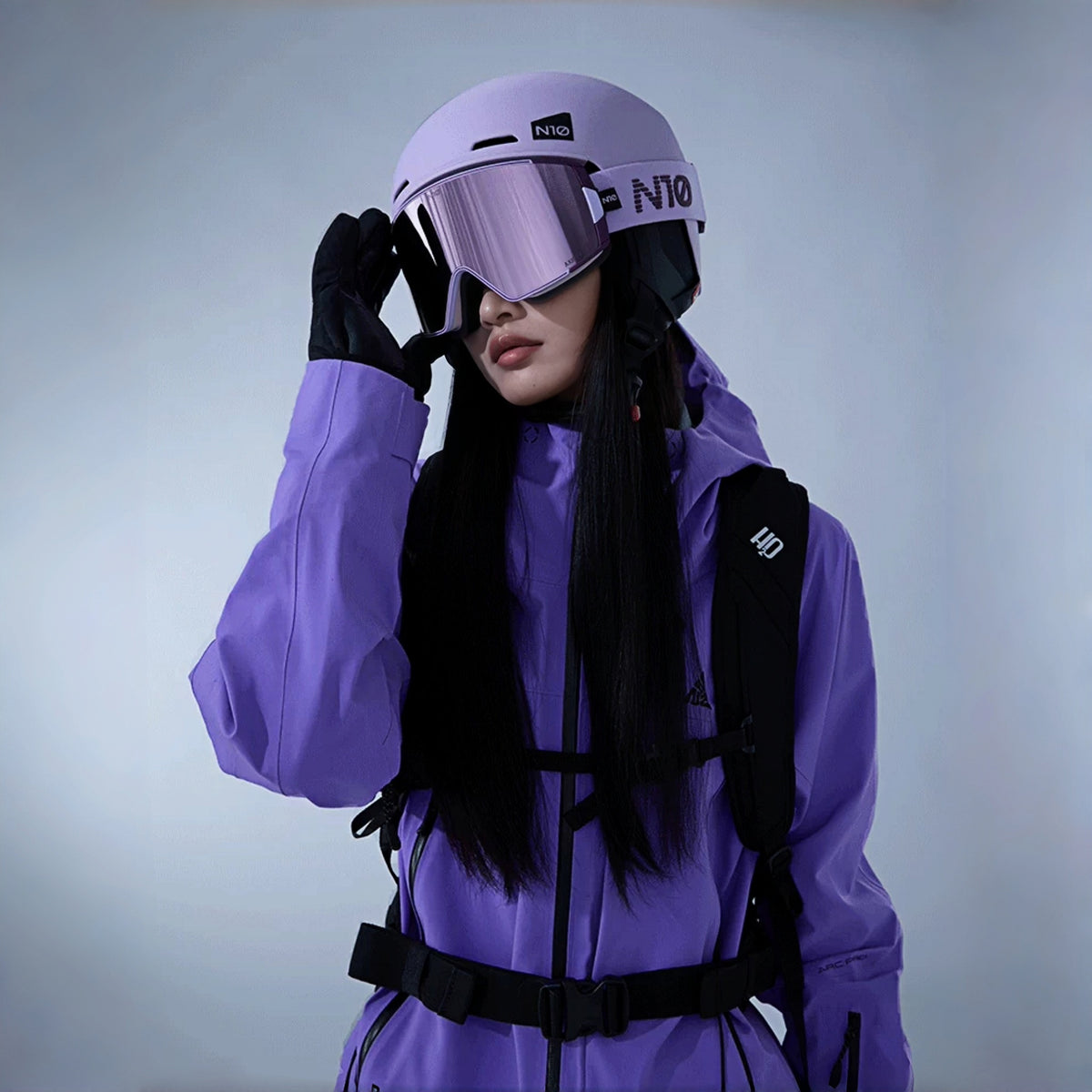 N10 SLIDE PRO Lightweight Snow Helmet (Yunmeng Purple) – NANEND