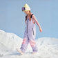 Waterproof Color-Block Kids' Ski Bibs – Unisex