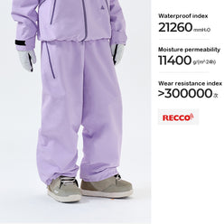 NANEND Ski pants women's 25 new single board professional 3L lightweight windproof and waterproof outdoor hanging trousers