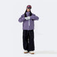 Black Warrior Reflective Trim Hard Shell Ski Suit Set – Unisex