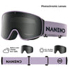 NANEND 25 New Small-Frame Color-Changing Flip-Top Anti-Fog Ski Goggles NG24MAX