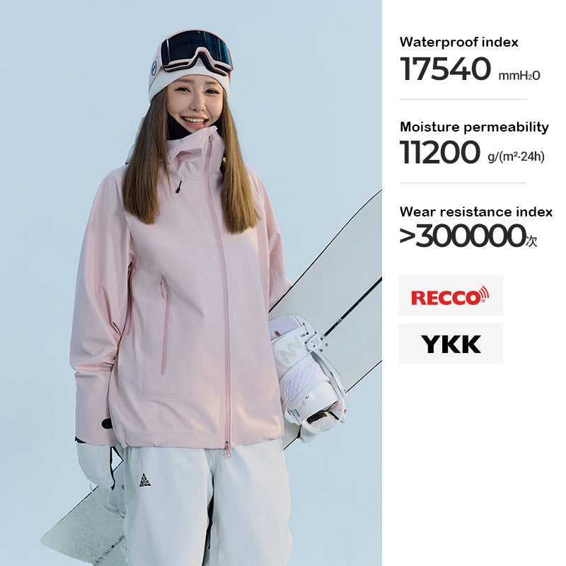 NANEND small color shell 25 new 3L color hard shell ski suit men and women RECCO ski jacket