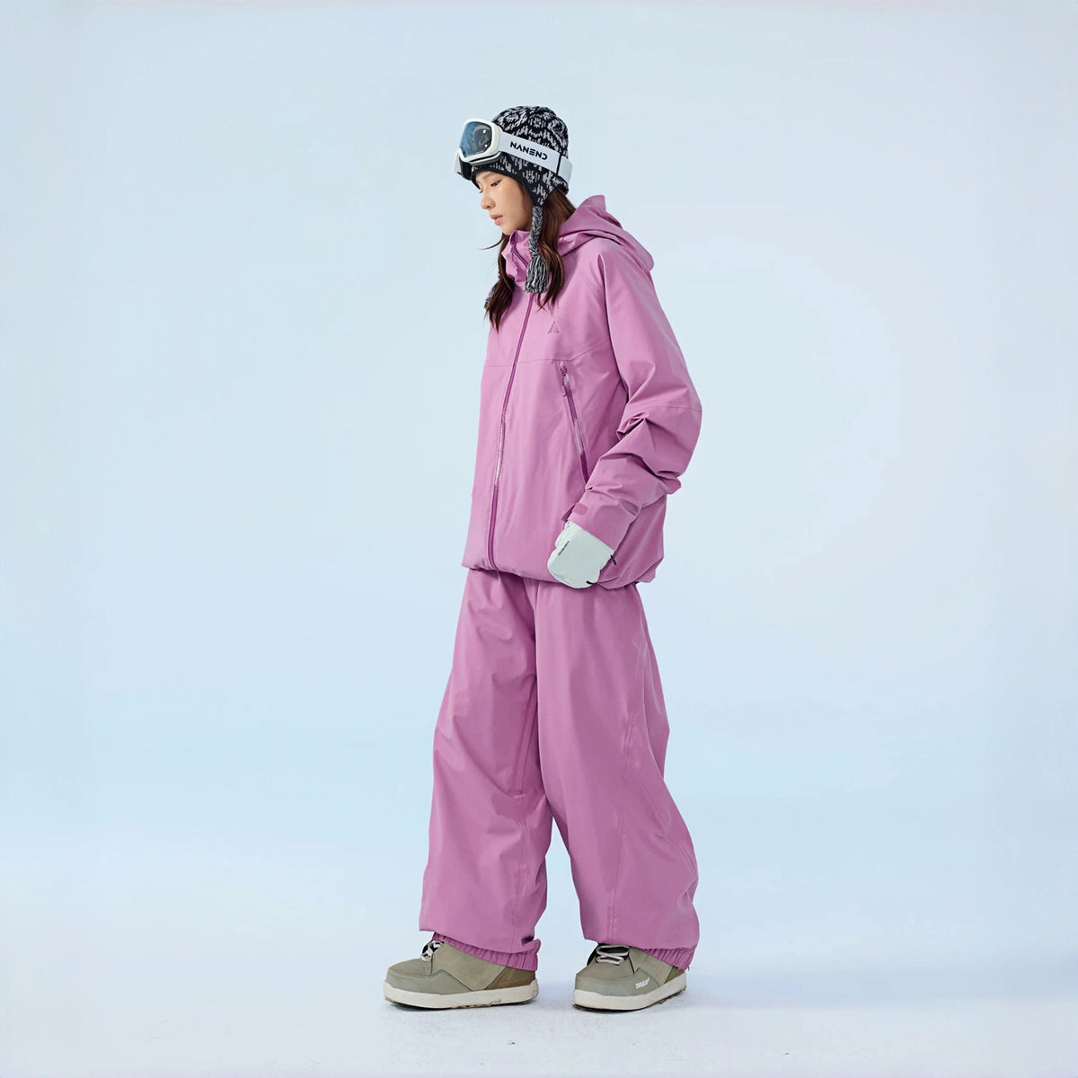 Watercolor Series 3L Insulated Ski Suit Set – Unisex (Frostvine Purple Jacket + Frostvine Purple Pants) – NANEND