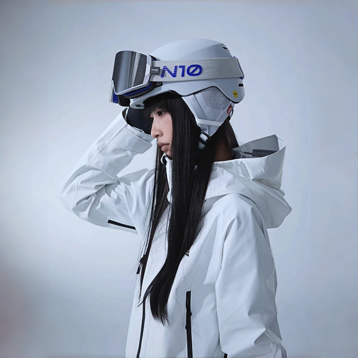 N10 SLIDE PRO Lightweight Mips Snow Helmet (Aurora White) – NANEND