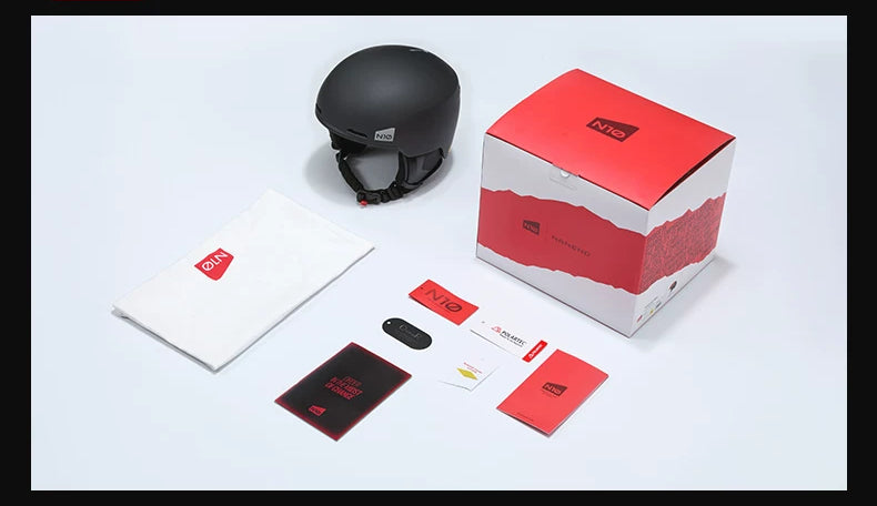 Product Packaging and Accessories – NANEND N10 SLIDE PRO Lightweight Snow Helmet