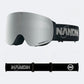 OTG Cylindrical breathable HD anti-fog flip-up ski goggles NG17 (Black Silver Lava Gray VLT 12%) – NANEND