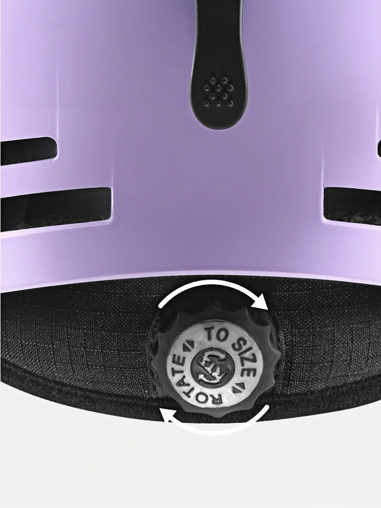 Rotary-dial head size adjuster – NANEND Reflective Impact-Resistant Kids' Ski Helmet