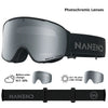 NANEND 25 New Small-Frame Color-Changing Flip-Top Anti-Fog Ski Goggles NG24MAX