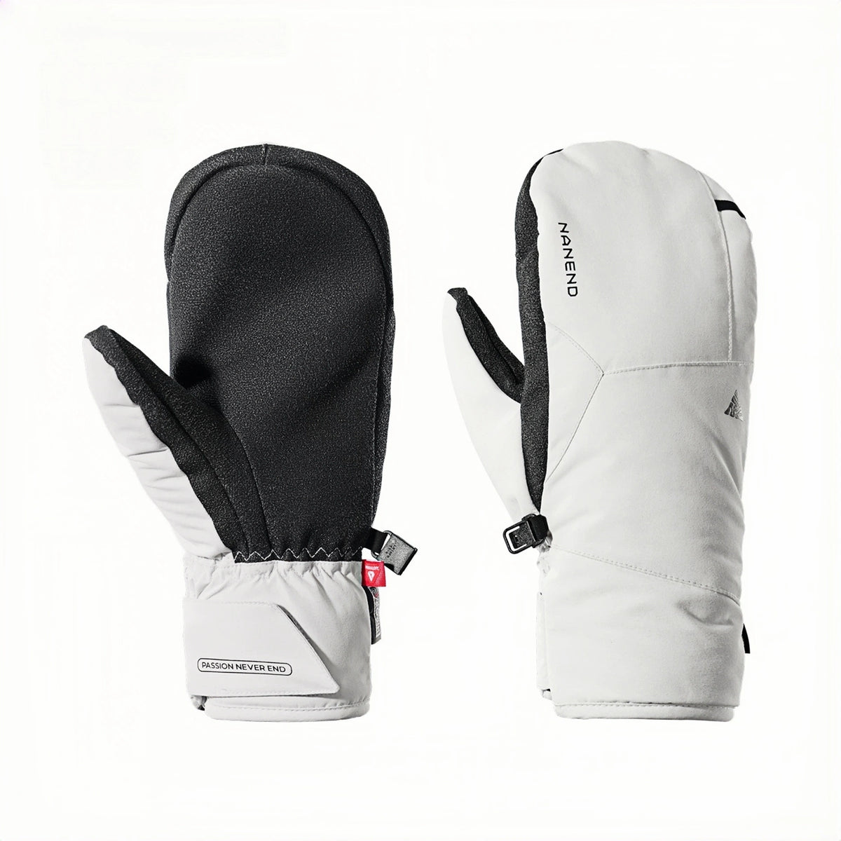 Kevlar® Professional Waterproof Abrasion-Resistant Ski Gloves (Peak White) - NANEND