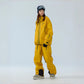 Skyline PRO 3L Hard Shell Ski Suit Set – Unisex (Sea Pine Yellow Jacket + Sea Pine Yellow Pants) - NANEND