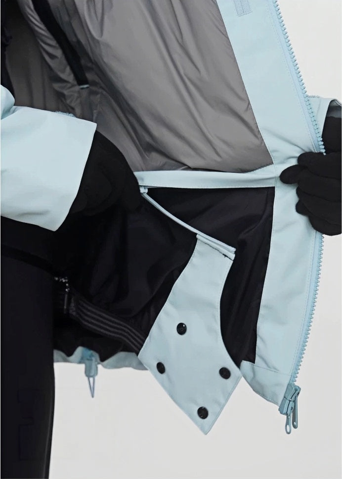 Detachable snow skirt – NANEND Prismatic Series Insulated Ski Jacket