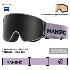 NANEND 25-year-old ZEISS framed flip-up double-layer anti-fog ski goggles NG24 PRO