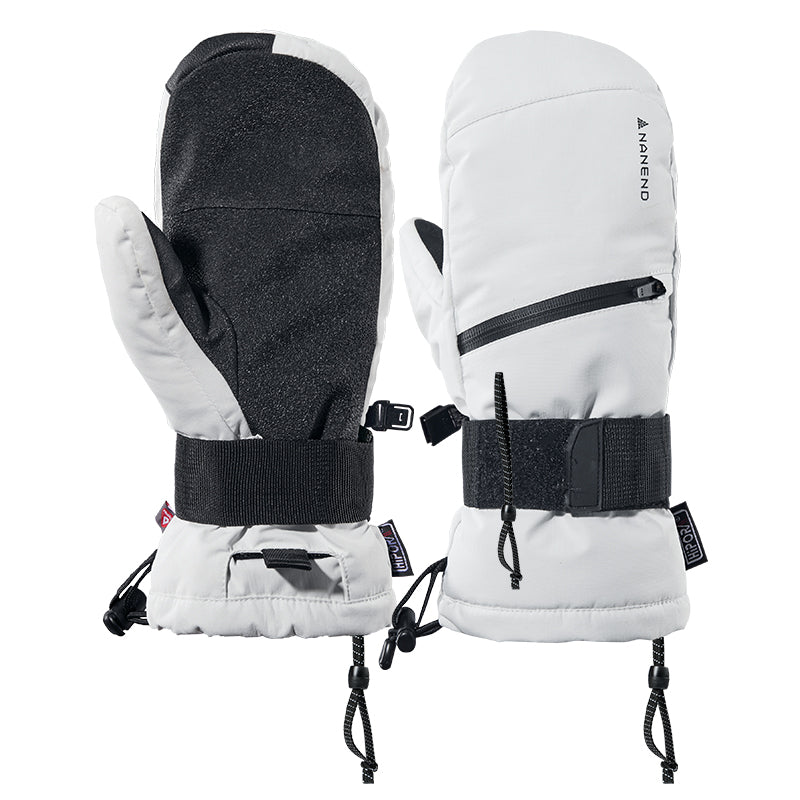 NANEND 25-year men's built-in guard single and double plate gold label P cotton Kevlar professional warm ski gloves