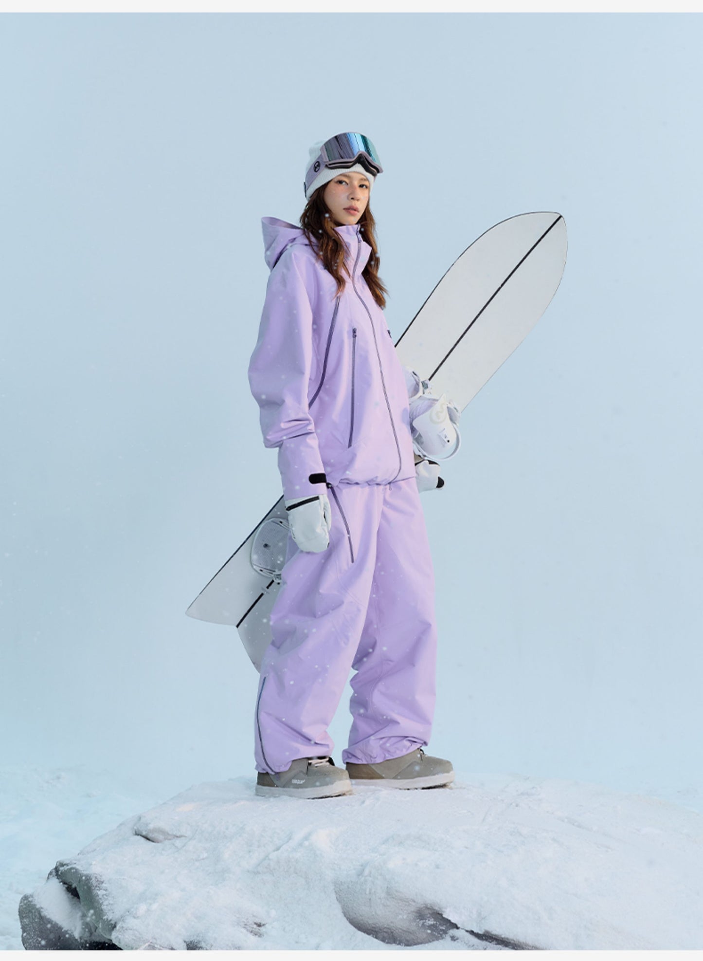 NANEND Skihose Damen 25 Neue Single Board Professionelle 3L Leichte Wind- Und Wasserdicht Outdoor Hängehose