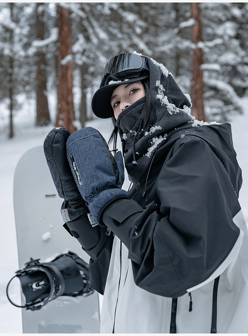 NANEND 3M Waterproof and abrasion-resistant inner fingerless ski gloves