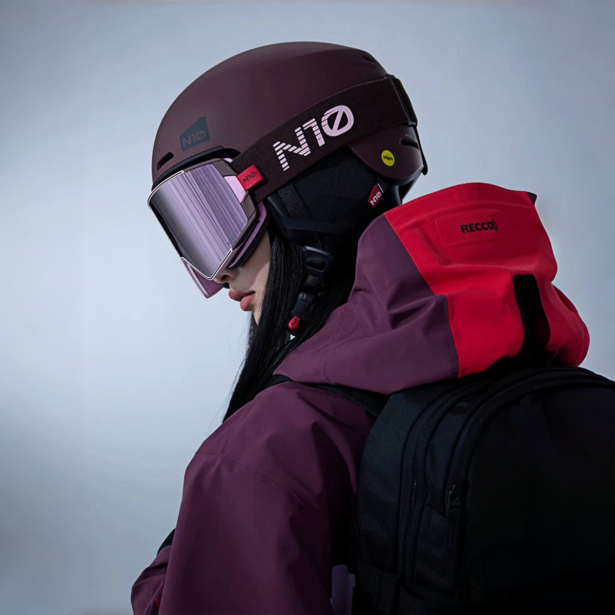 N10 SLIDE PRO Lightweight Mips Snow Helmet (Rosy Red) – NANEND
