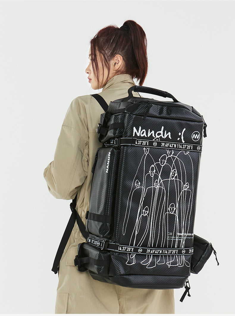 NANEND Multifunctional backpack with large capacity for sports and hand-held mountaineering with dry and wet separation