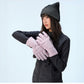 PrimaLoft Gold Waterproof Abrasion-Resistant Ski Gloves (Misty Pink Purple) - NANEND