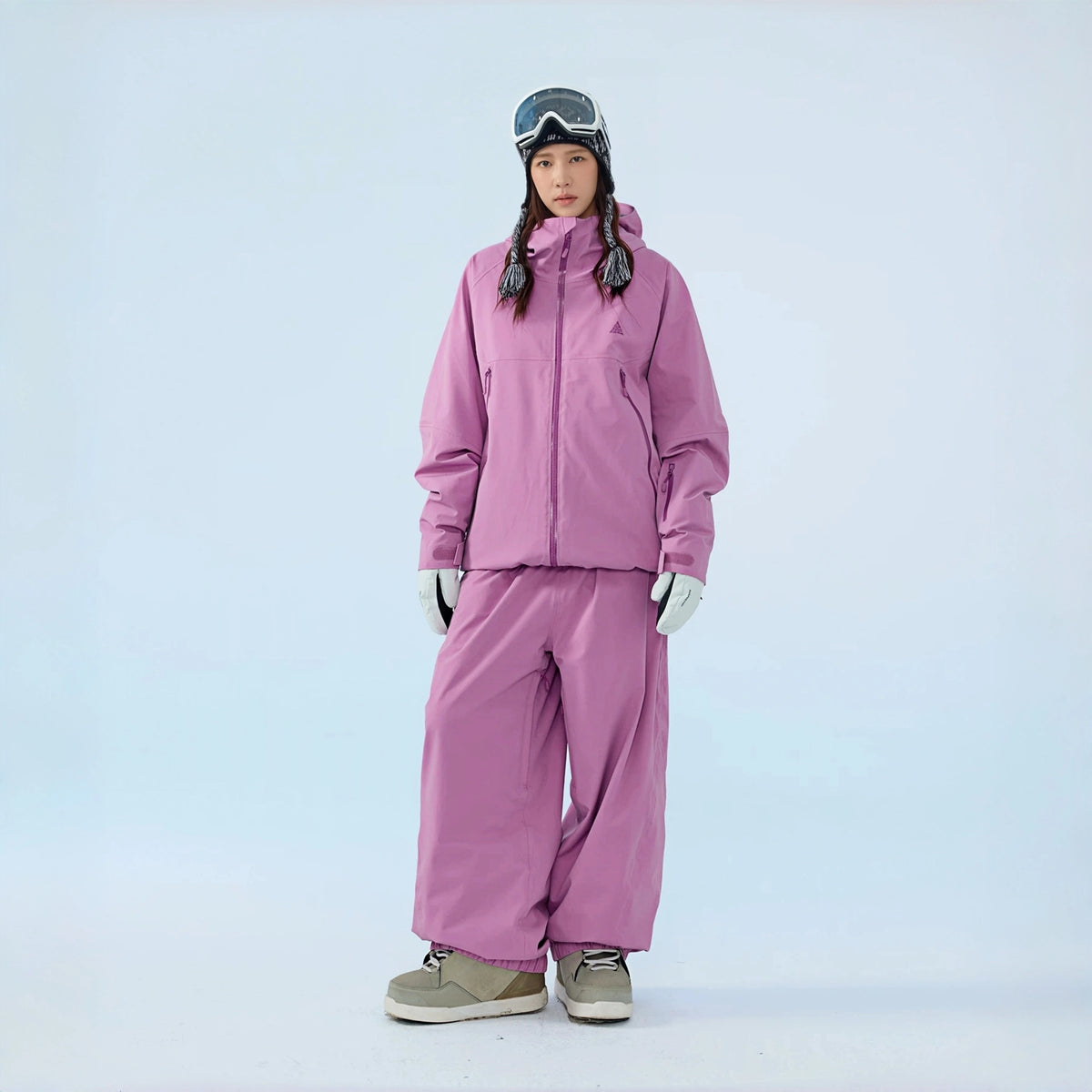 Watercolor Series 3L Insulated Ski Suit Set – Unisex (Frostvine Purple Jacket + Frostvine Purple Pants) – NANEND
