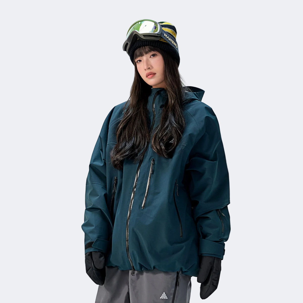 3L Waterproof Ski Jacket with Insulation – Unisex (Pine Green) – NANEND