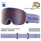 NANEND 25-year-old ZEISS framed flip-up double-layer anti-fog ski goggles NG24 PRO