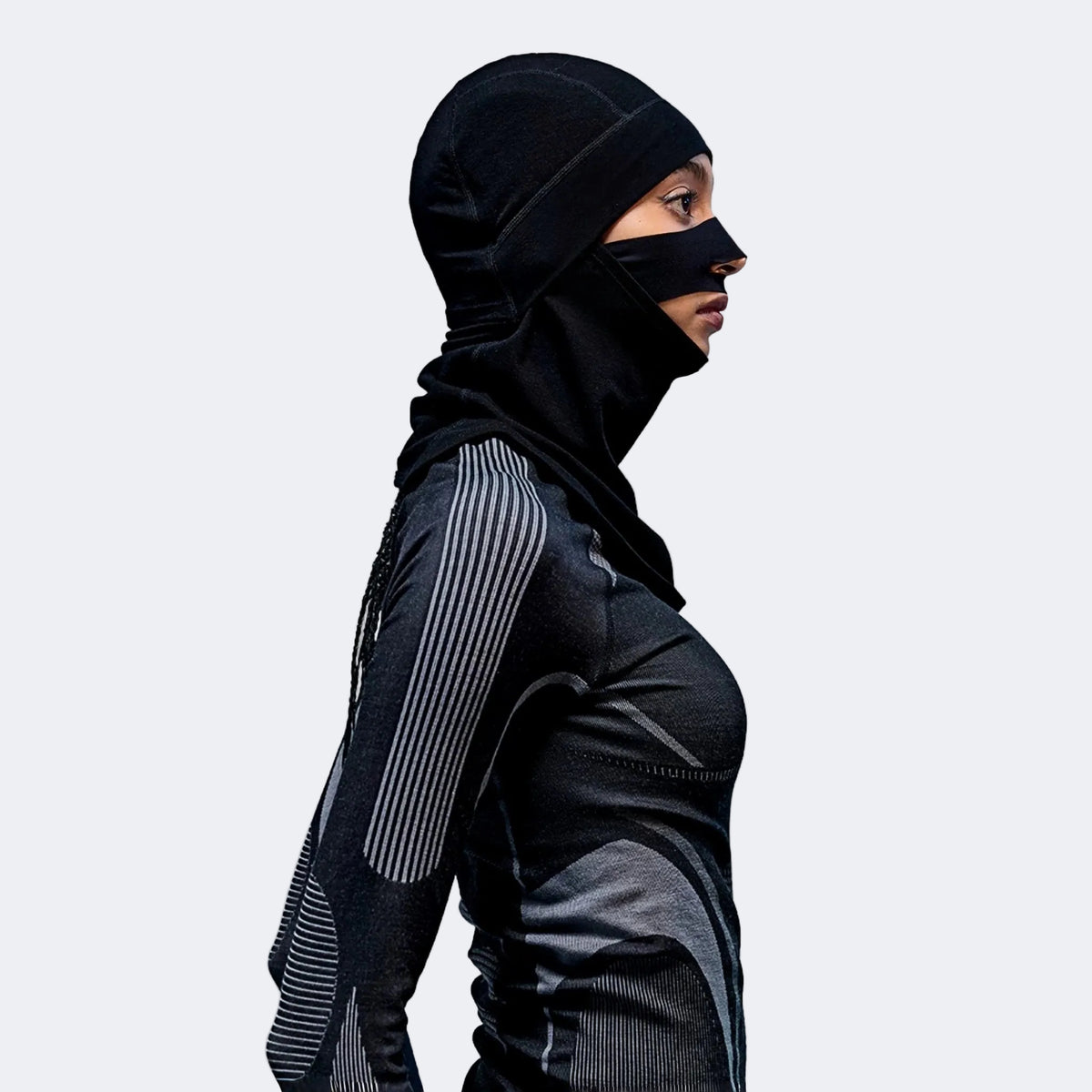 AWEX Merino Wool Thermal Antibacterial Ski Balaclava (Deep Black - M - Women's) – NANEND