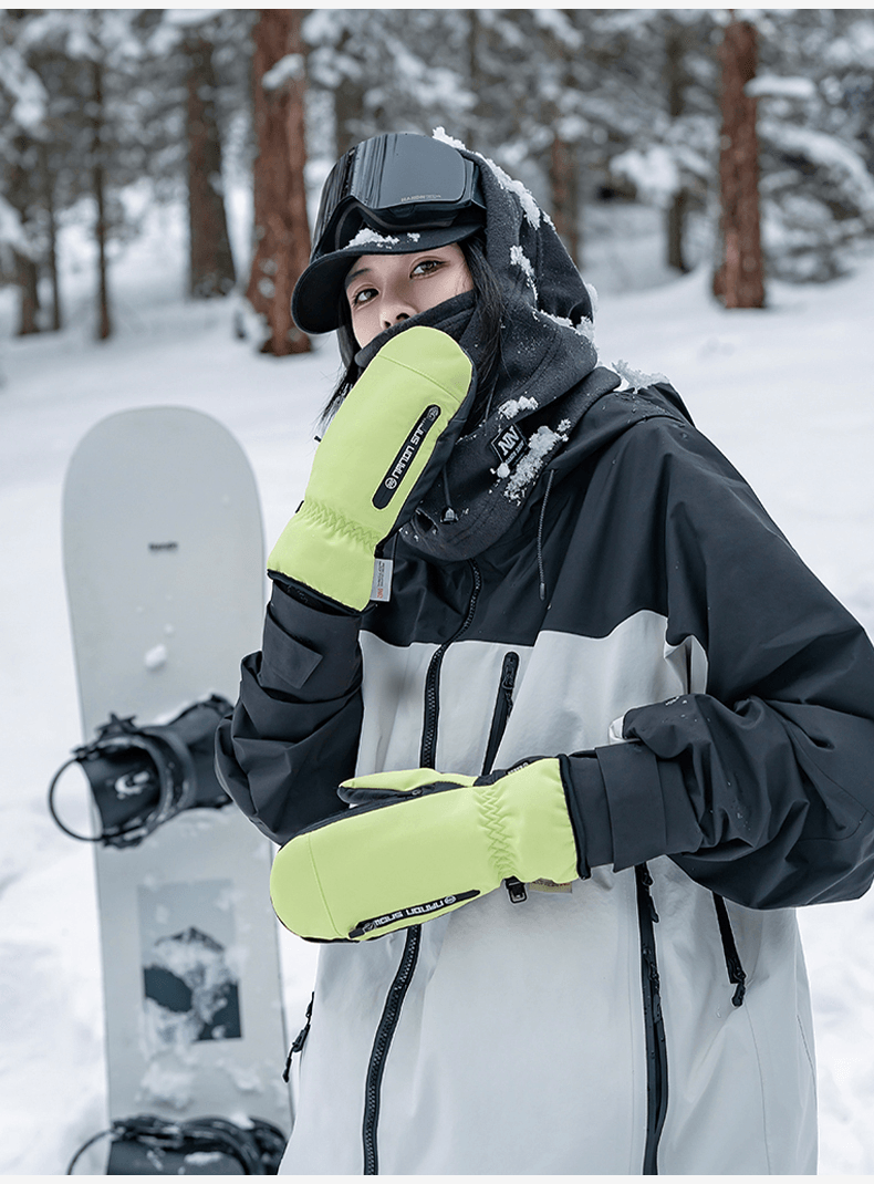 NANEND 3M Waterproof and abrasion-resistant inner fingerless ski gloves