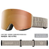 NANEND Zeiss dual-lens Wave magnetic design anti-fog and brightening ski goggles NG14pro