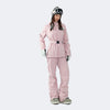 Butterfly Shadow Series Women's Slim-Fit 3L Waterproof & Insulated Ski Suit Set (Cloud Pink Jacket + Cloud Pink Pants) - NANEND