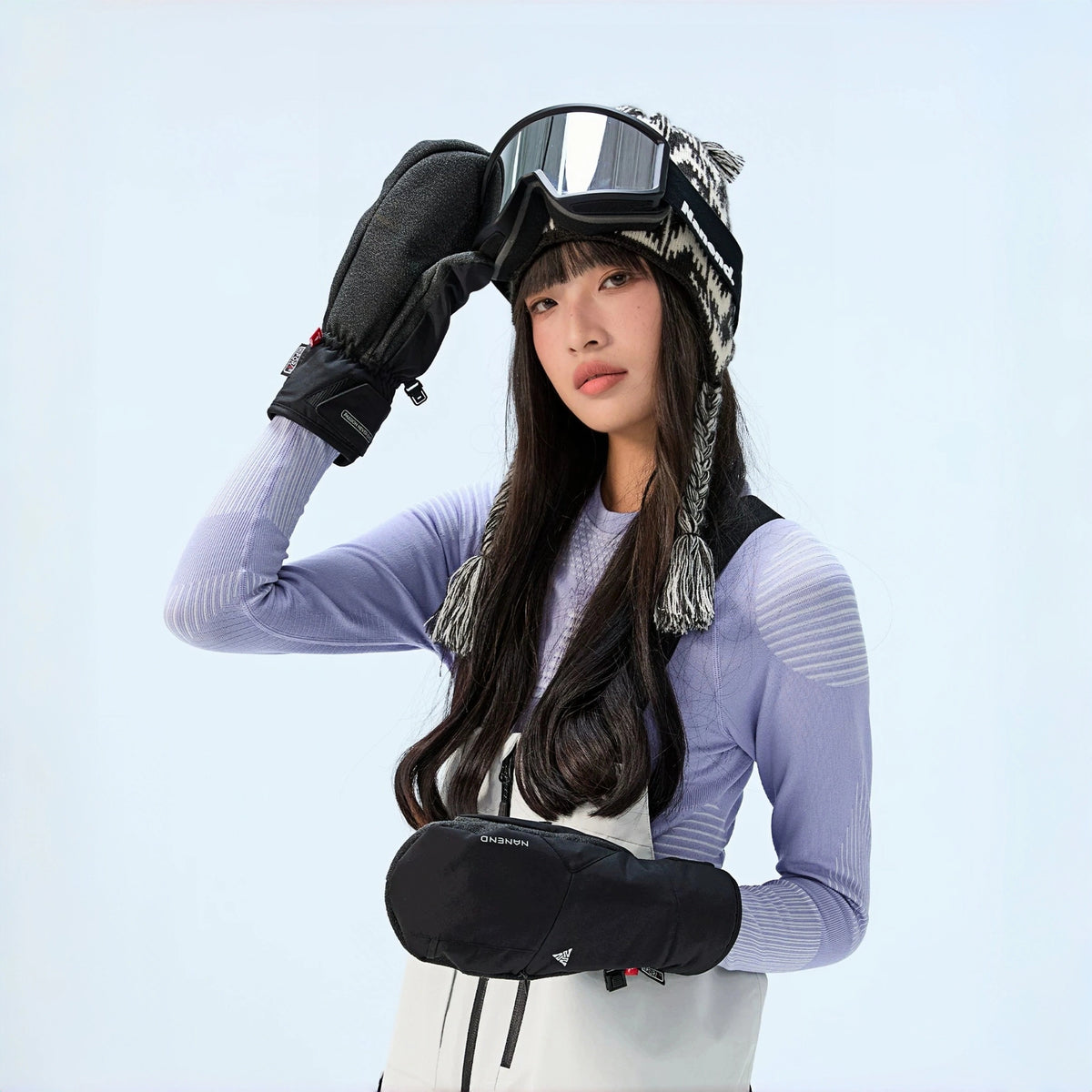 Kevlar® Professional Waterproof Abrasion-Resistant Ski Gloves (Black) - NANEND