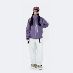 Black Warrior Reflective Trim Hard Shell Ski Suit Set – Unisex