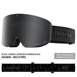 NANEND Zeiss dual-lens Wave magnetic design anti-fog and brightening ski goggles NG14pro