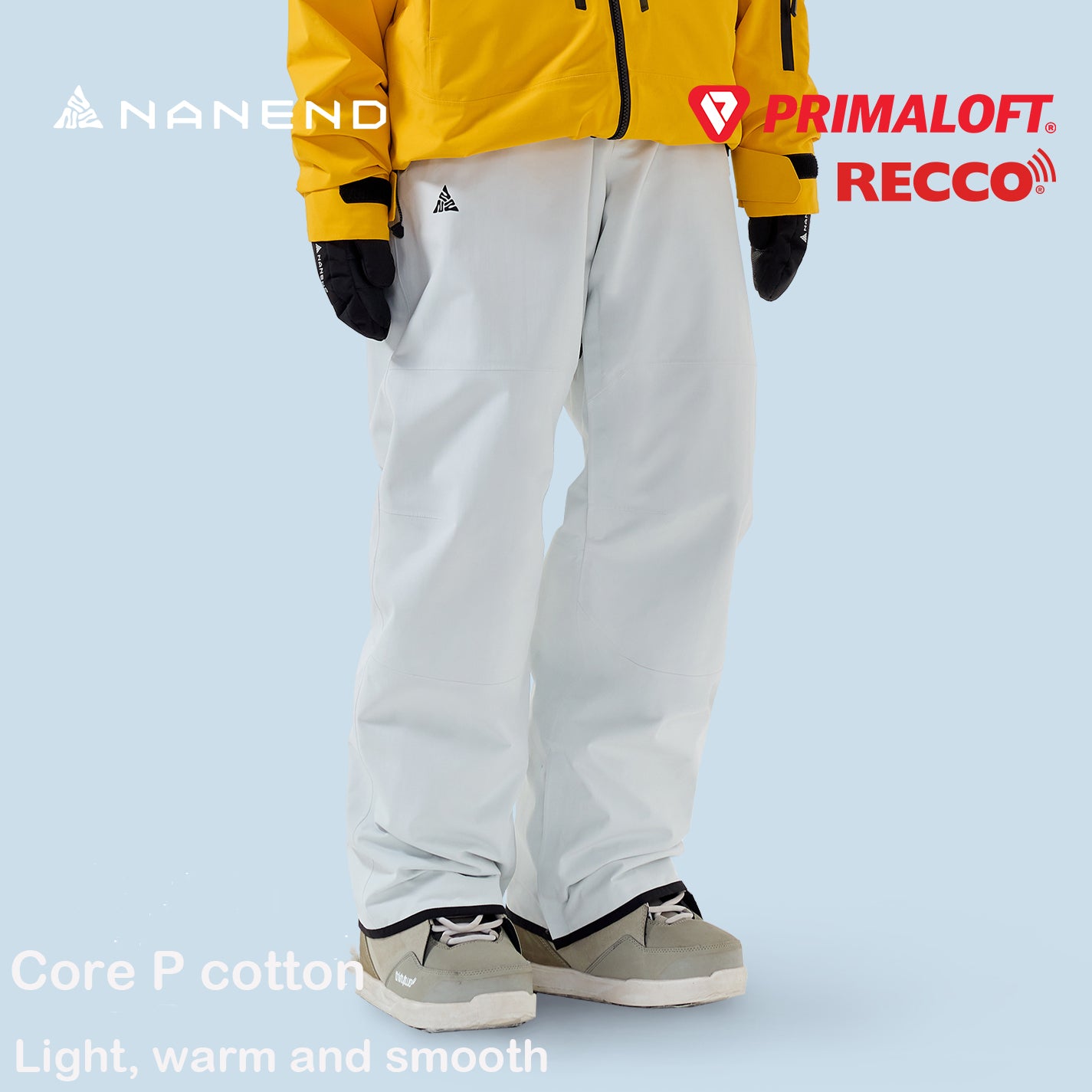 NANEND ski pants 2025 style plus P cotton warm cold-proof bottoms professional waterproof ski pants winter men and women