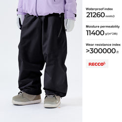 NANEND Ski pants women's 25 new single board professional 3L lightweight windproof and waterproof outdoor hanging trousers