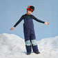 Waterproof Color-Block Kids' Ski Bibs – Unisex