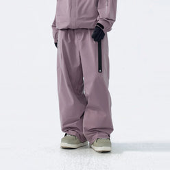 3L Hard Shell Park & Outdoor Ski Pants – Unisex (Misty Rock Purple) – NANEND