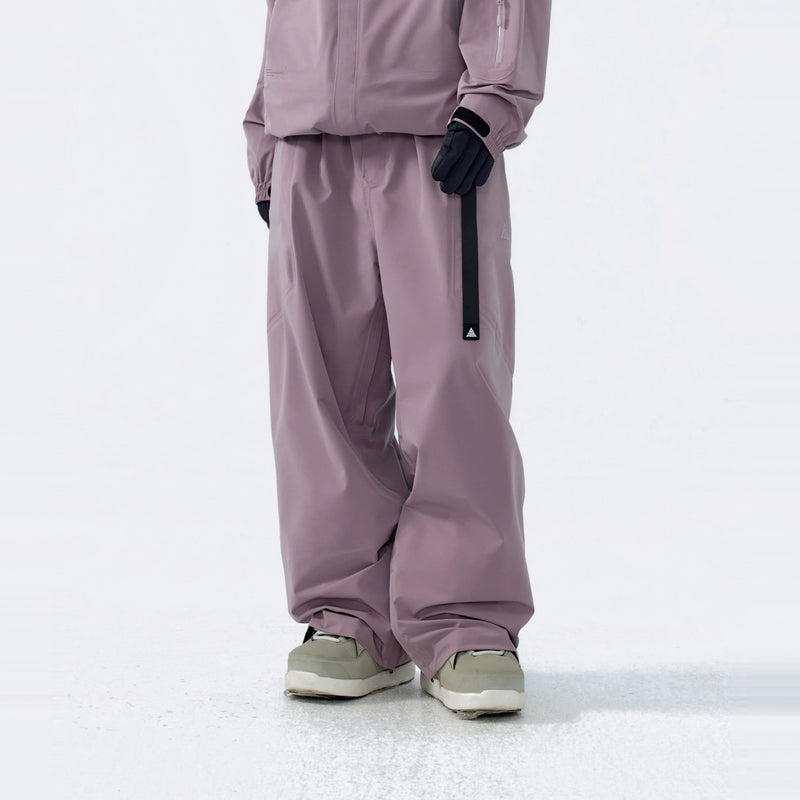 3L Hard Shell Park & Outdoor Ski Pants – Unisex (Misty Rock Purple) – NANEND