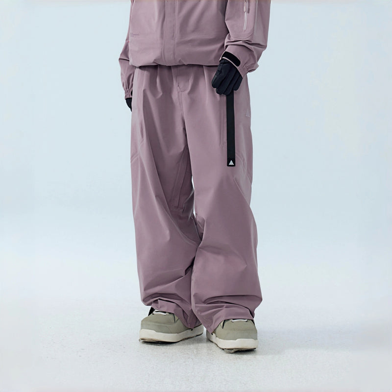 3L Hard Shell Park & Outdoor Ski Pants – Unisex (Misty Rock Purple) – NANEND