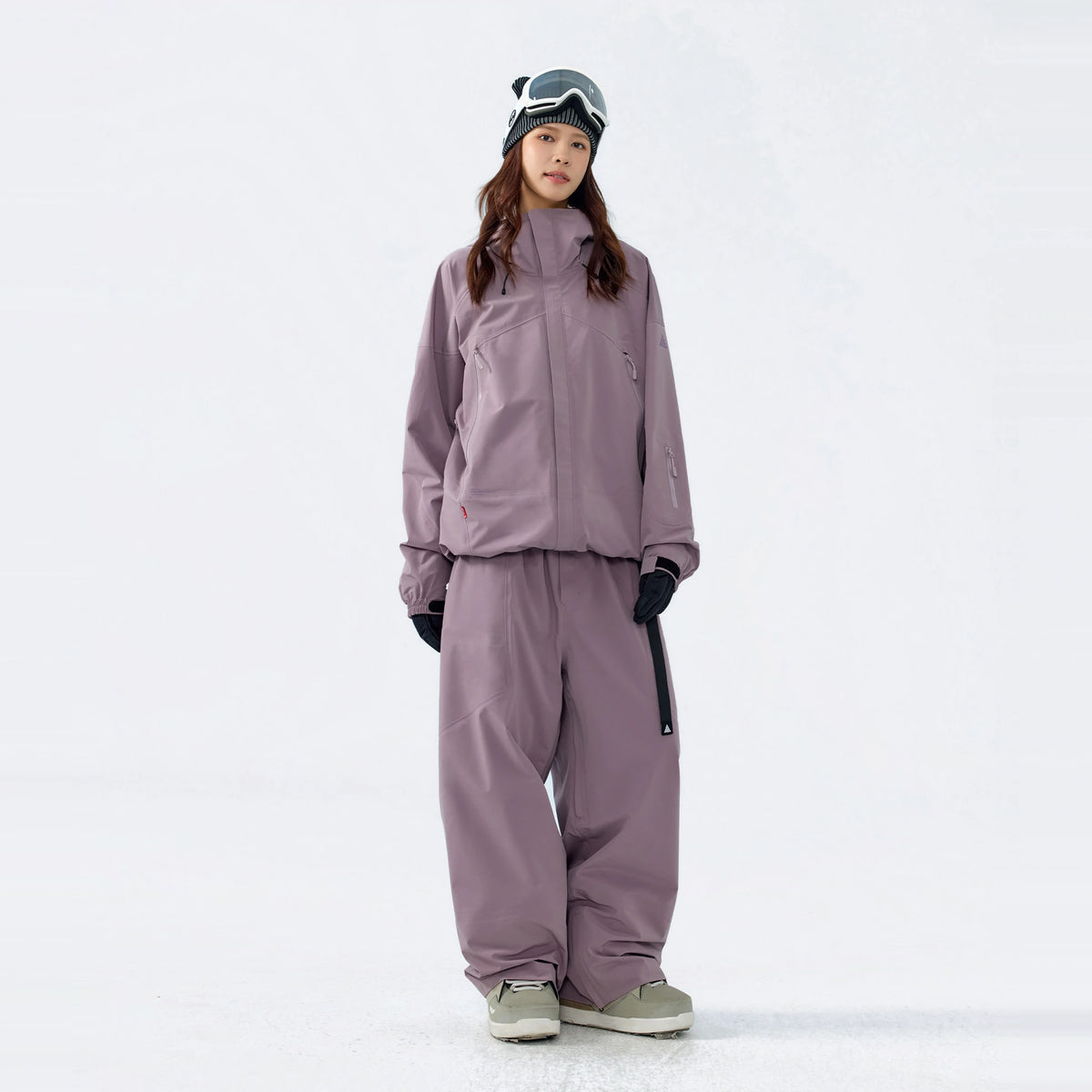 3L Hard Shell Park & Outdoor Ski Pants – Unisex (Misty Rock Purple) – NANEND