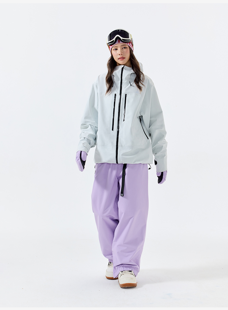 NANEND 25 new men's and women's all-weather RECCO snowboard pants plus velvet warm waterproof breathable