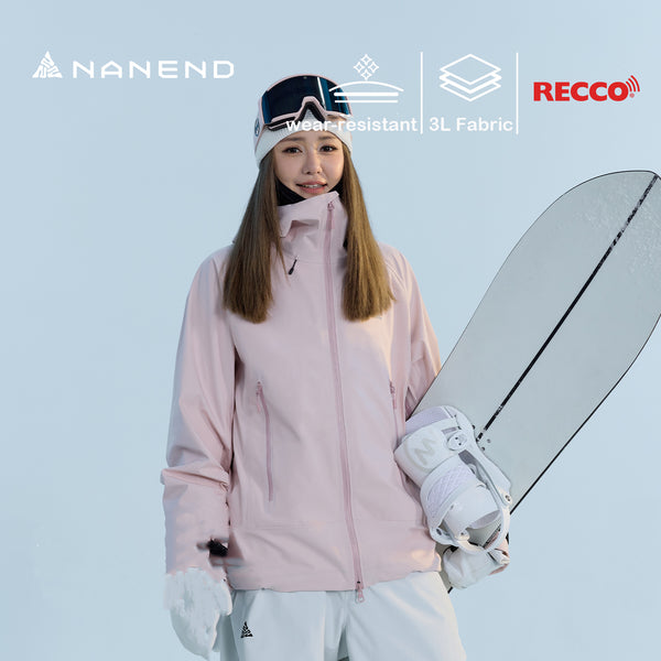 Nanend small color shell 25 new 3L color hard shell ski suit men and women RECCO ski jacket